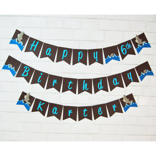 Shark Birthday Banner