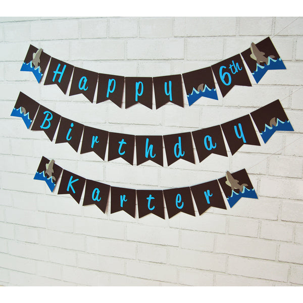 Shark Birthday Banner