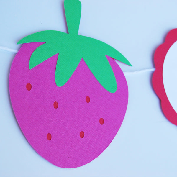 Strawberry Birthday Banner