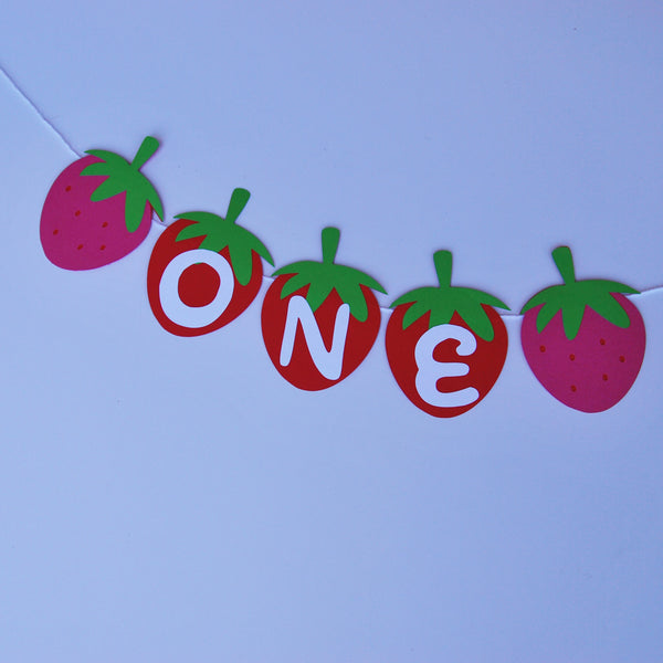 Strawberry High Chair Banner