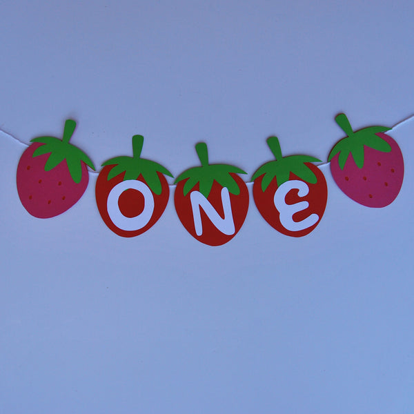 Strawberry High Chair Banner