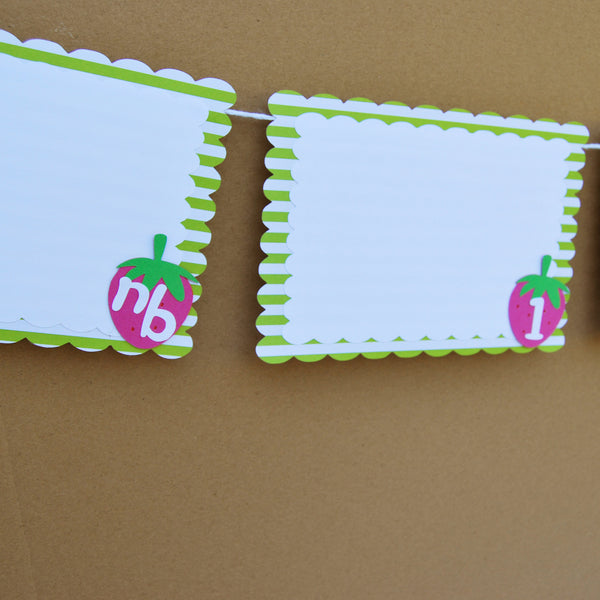 Strawberry Month By Month Photo Banner