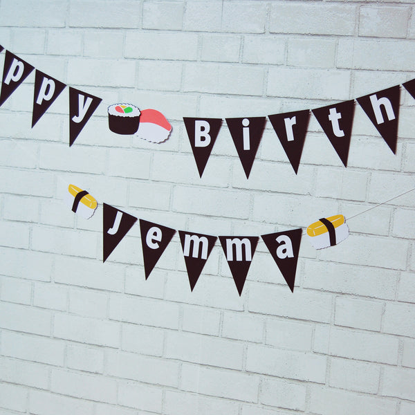 Sushi Birthday Banner