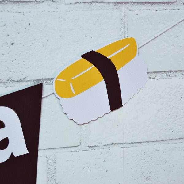 Sushi Birthday Banner