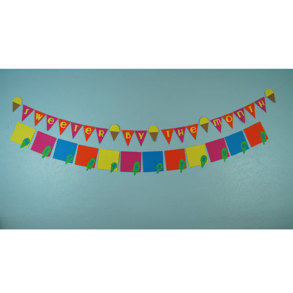 "Sweeter by the Month" Ice Cream Photo Banner