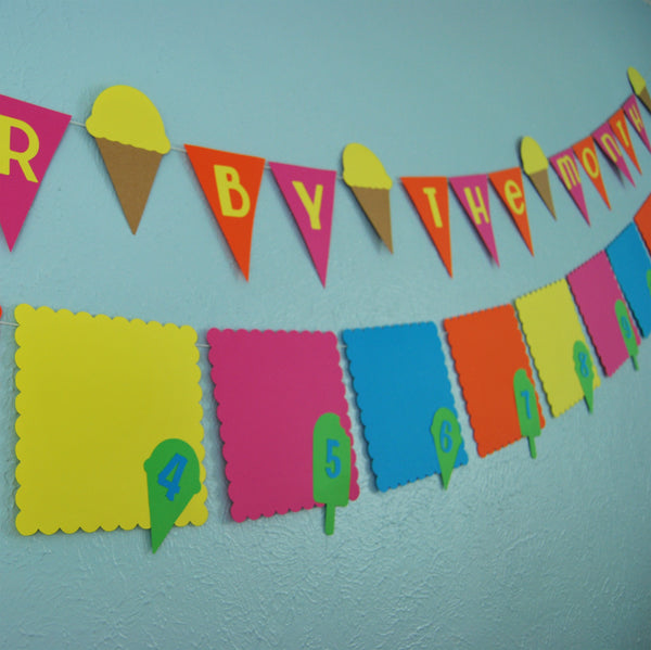 "Sweeter by the Month" Ice Cream Photo Banner