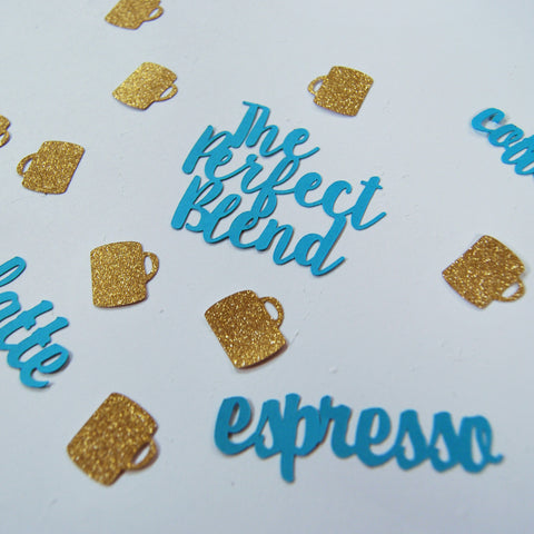 "The Perfect Blend" Engagement Confetti on Pinterest
