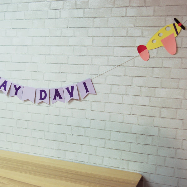 Airplane Birthday Banner