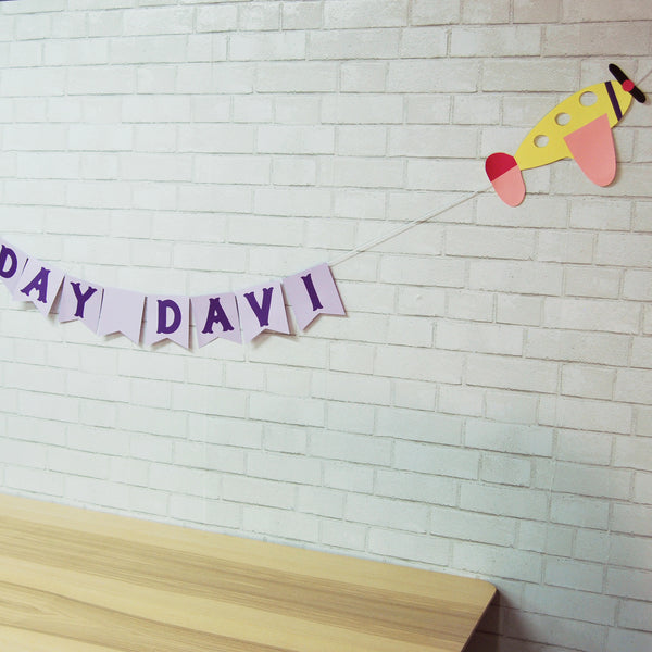 Airplane Birthday Banner