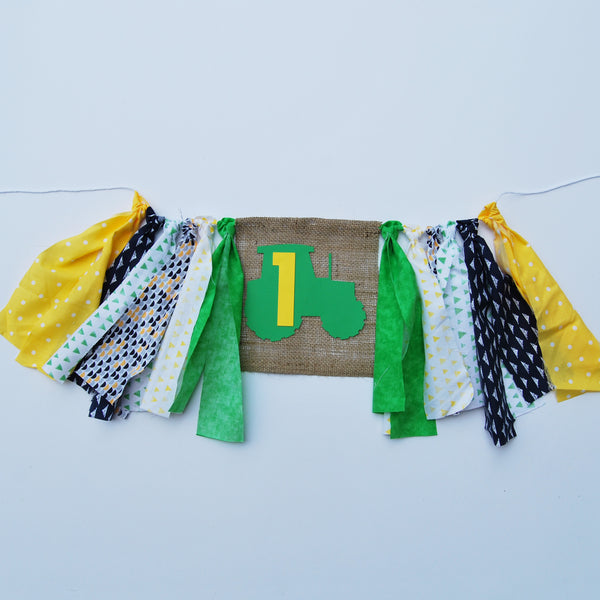 Tractor Highchair Banner