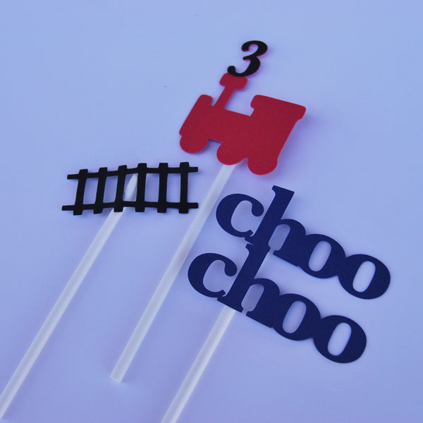 Train Cupcake Toppers