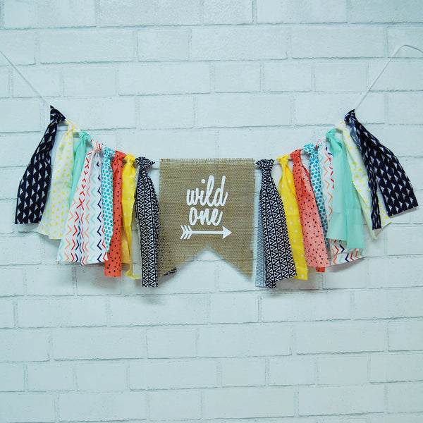 Wild One Highchair Banner