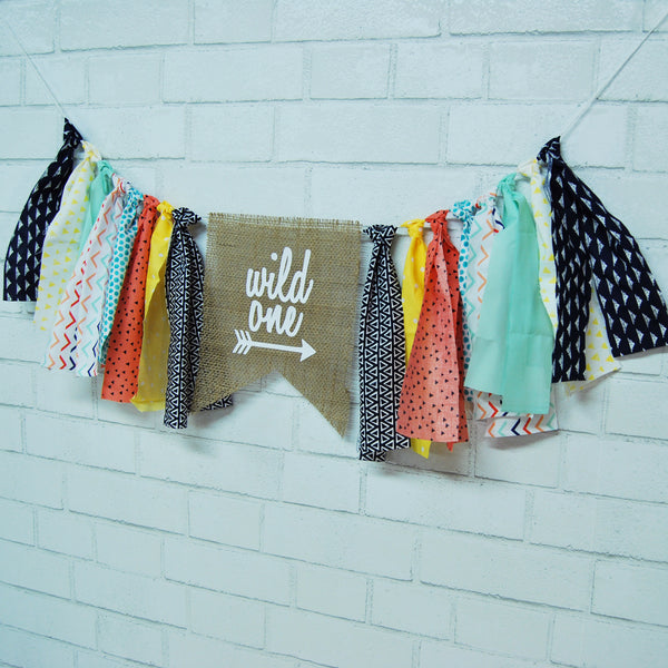 Wild One Highchair Banner