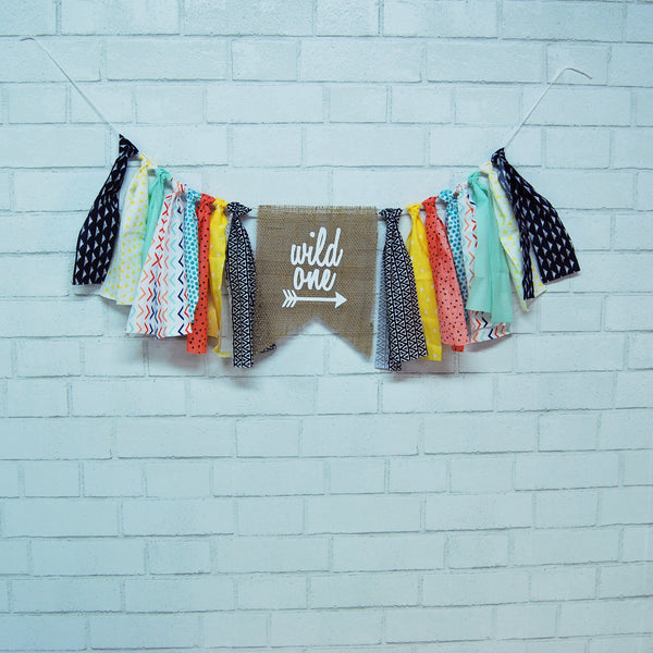 Wild One Highchair Banner