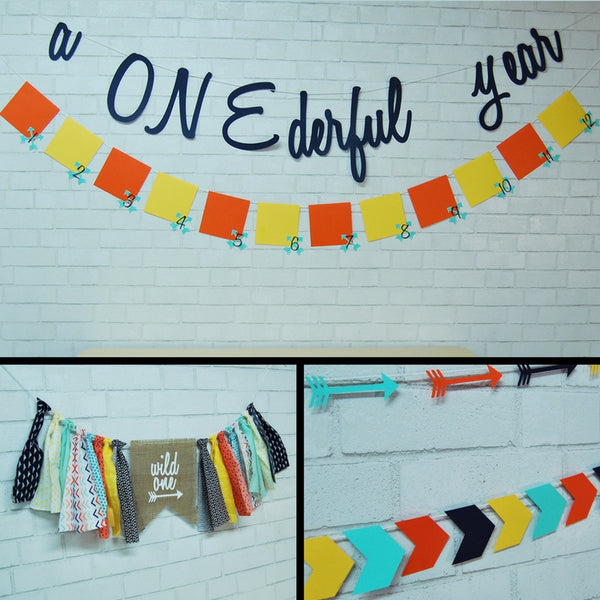 Wild One Highchair Banner