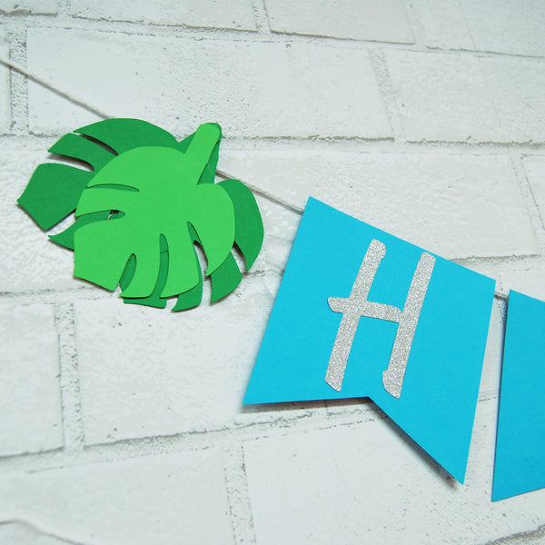 Tropical Birthday Banner