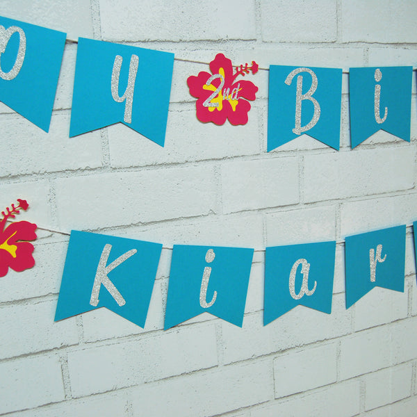Tropical Birthday Banner