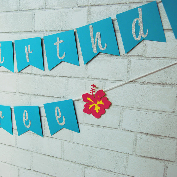 Tropical Birthday Banner