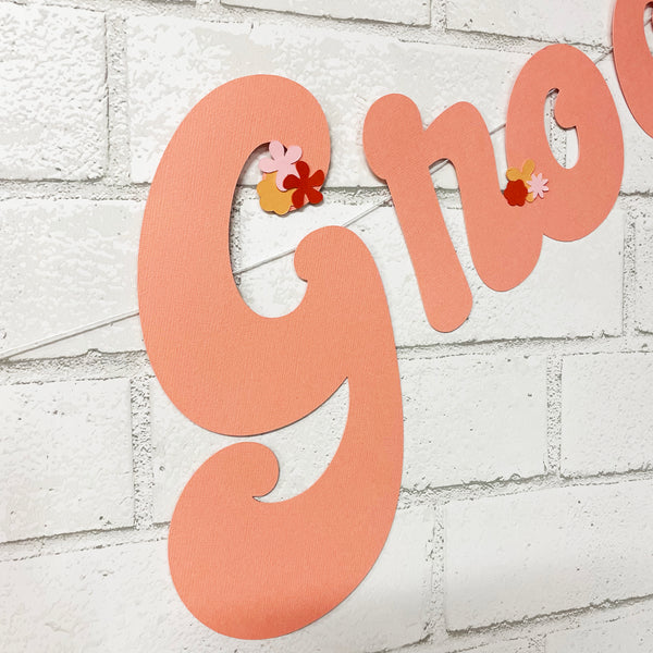 Two Groovy Birthday Banner