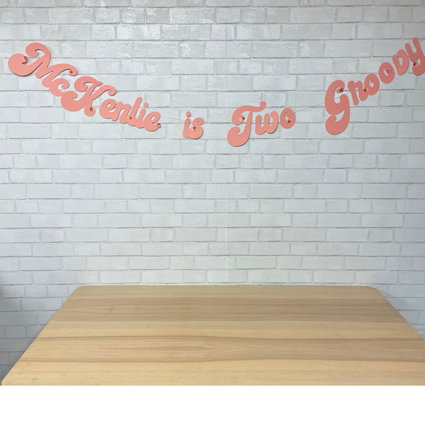 Two Groovy Birthday Banner