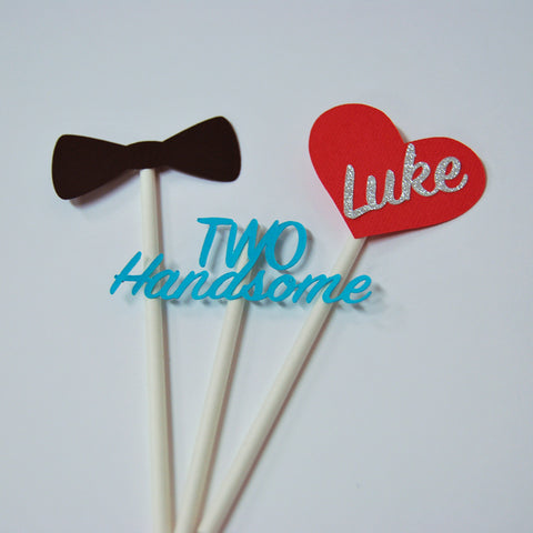 Two Handsome Cupcake Toppers