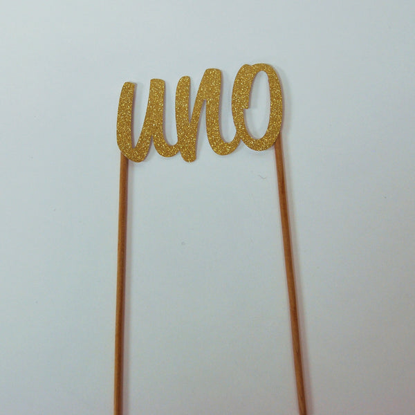 "Uno" Smash Cake Topper