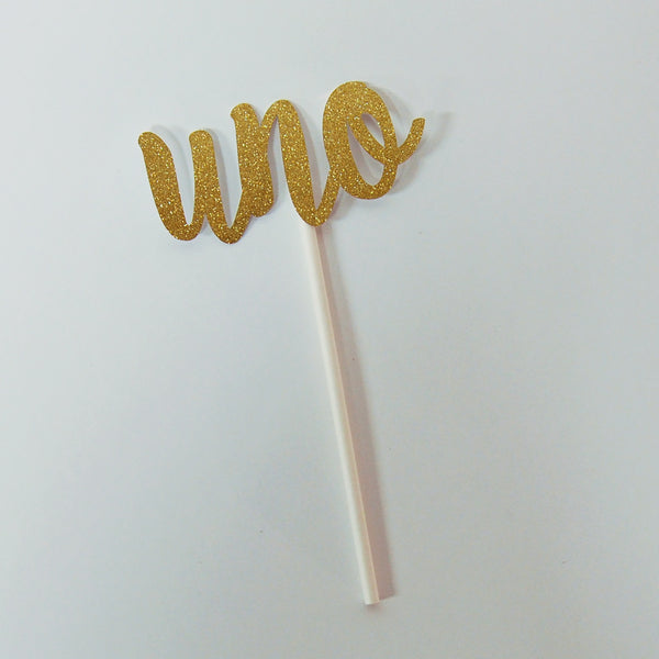 "Uno" Cupcake Toppers