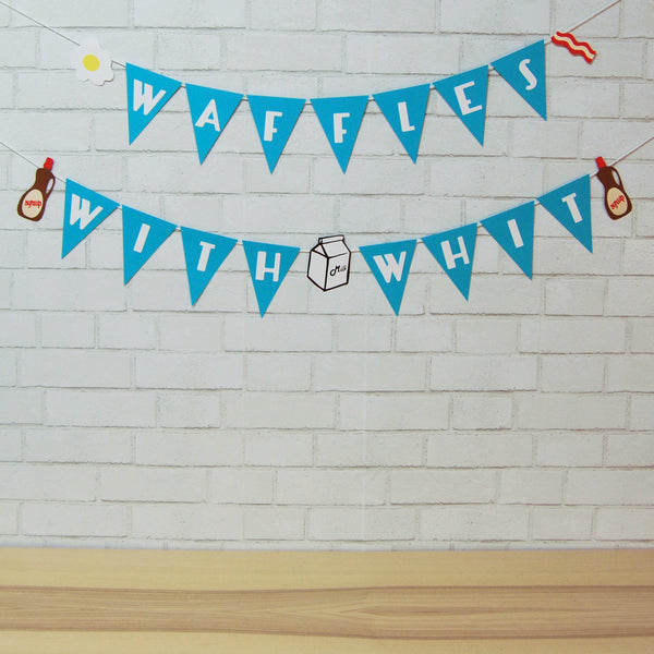 Waffle Birthday Banner