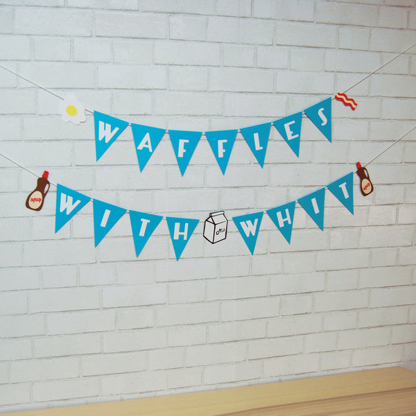 Waffle Birthday Banner