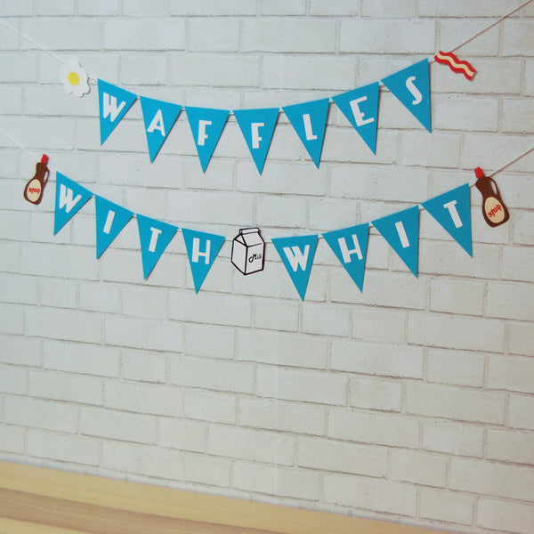 Waffle Birthday Banner