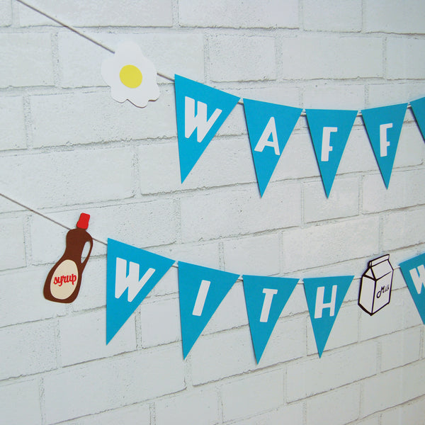 Waffle Birthday Banner