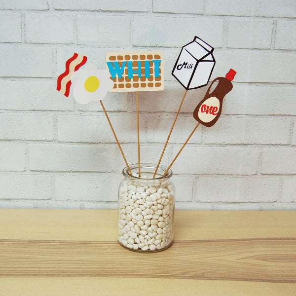 Waffle Party Centerpiece