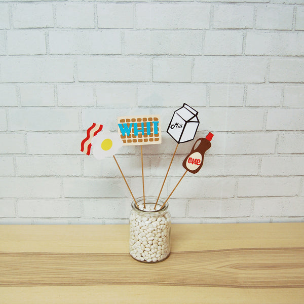 Waffle Party Centerpiece