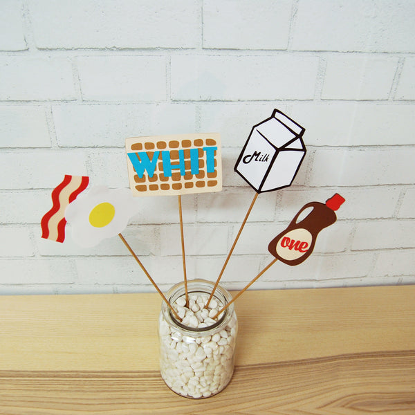 Waffle Party Centerpiece