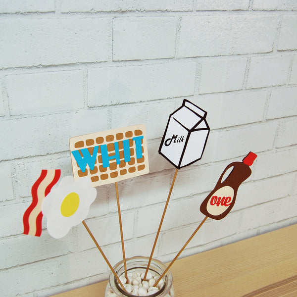 Waffle Party Centerpiece