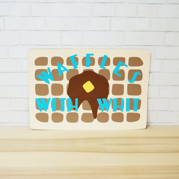 Waffle Party Sign