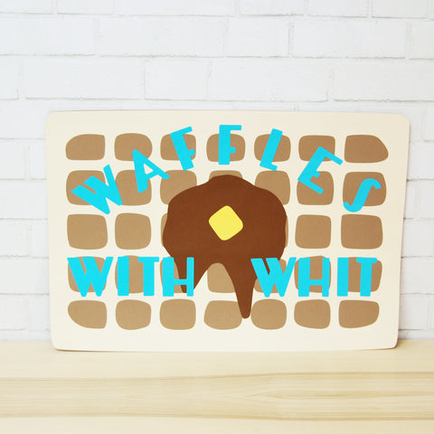 Waffle Party Sign