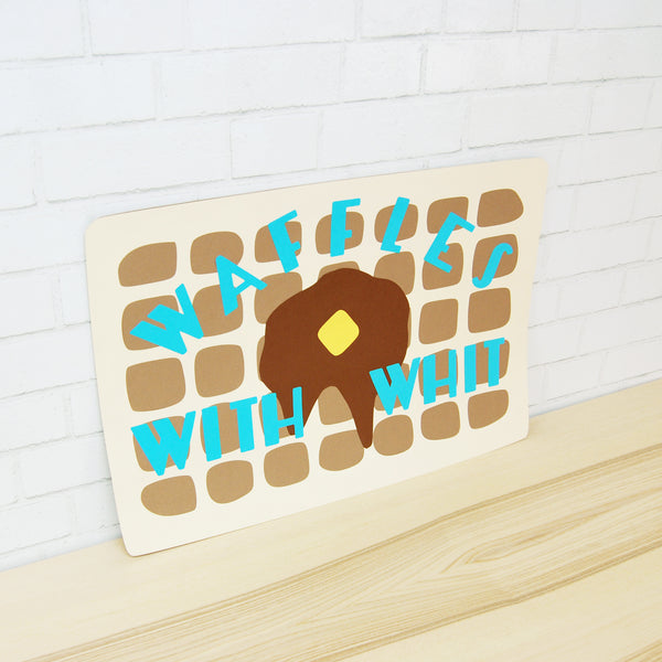 Waffle Party Sign