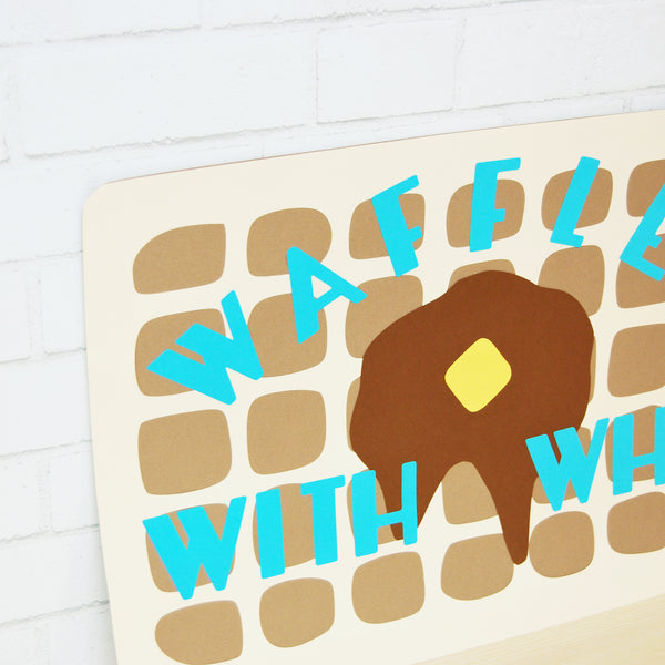 Waffle Party Sign