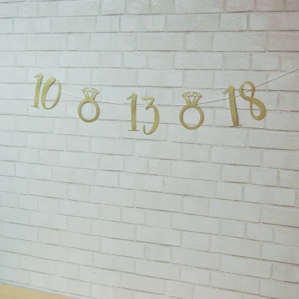 Wedding Date Banner
