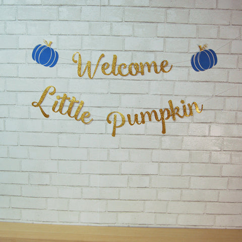 Little Pumpkin Baby Shower Banner