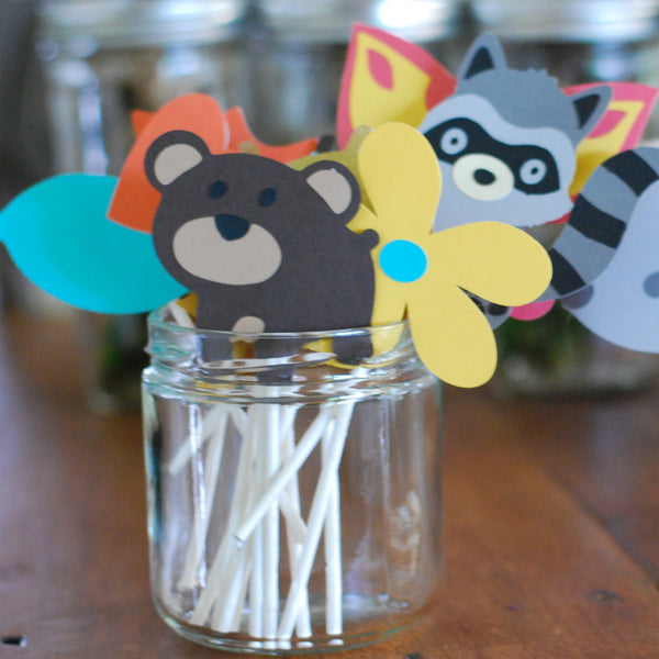 Woodland Creature Cupcake Toppers