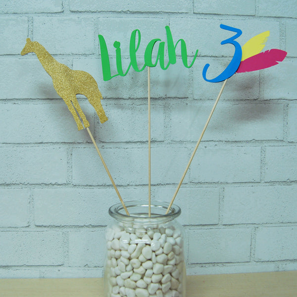 Young, Wild & Three Party Centerpieces