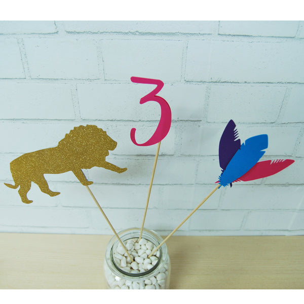 Young, Wild & Three Party Centerpieces