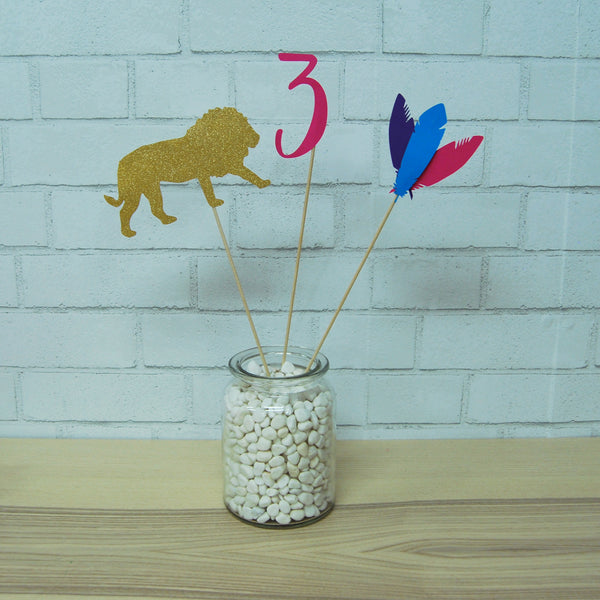 Young, Wild & Three Party Centerpieces