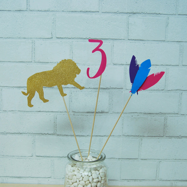Young, Wild & Three Party Centerpieces