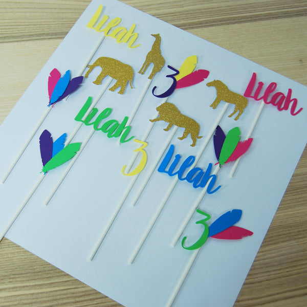 Young, Wild, and Three Cupcake Toppers
