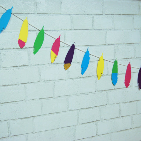 Young, Wild and Three Feather Garland on Pinterest