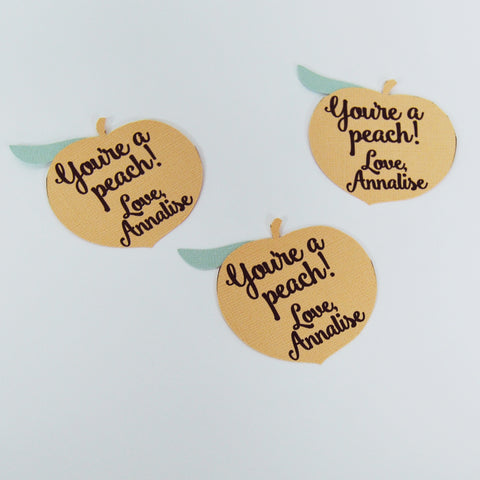 You're A Peach Party Favor Tags