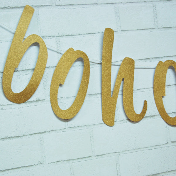 "Boho Baby" Baby Shower Banner